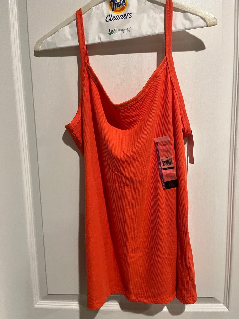 NOBO 🪻Bright Orange Ribbed Sleeveless Women’s Camisole